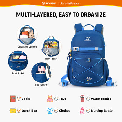 iKIDS15 - SKYSPER 15.75-inch Kids Backpack for 6 - 9 Years Old
