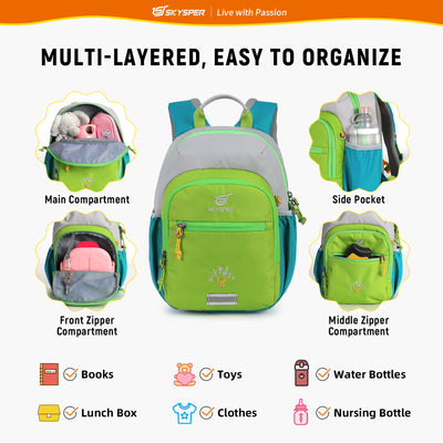 iKIDS8-SKYSPER 12-inch Toddler Backpack for 3 - 6 years old