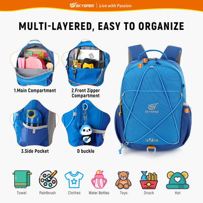 iKIDS9 - SKYSPER 12.6-inch Toddler Kids Backpack for 3 - 6 Years old