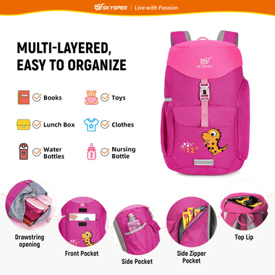 iKIDS12+ - SKYSPER 16-inch Kids Backpack for 4 - 8 Years old