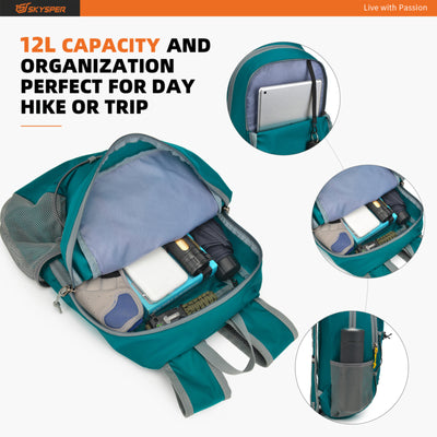 ISHELL12 - SKYSPER 12L Lightweight Packable Backpack