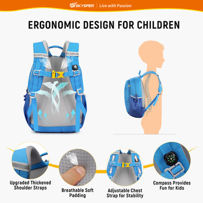 iKIDS10II - SKYSPER 14.6-inch Toddler Kids Backpack for 3 - 6 Years old