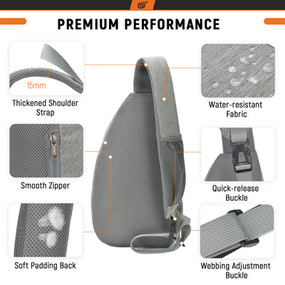 Urban X9m - SKYSPER 9L Travel Sling Bag RFID Anti-Theft Crossbody Daypack Chest Bag