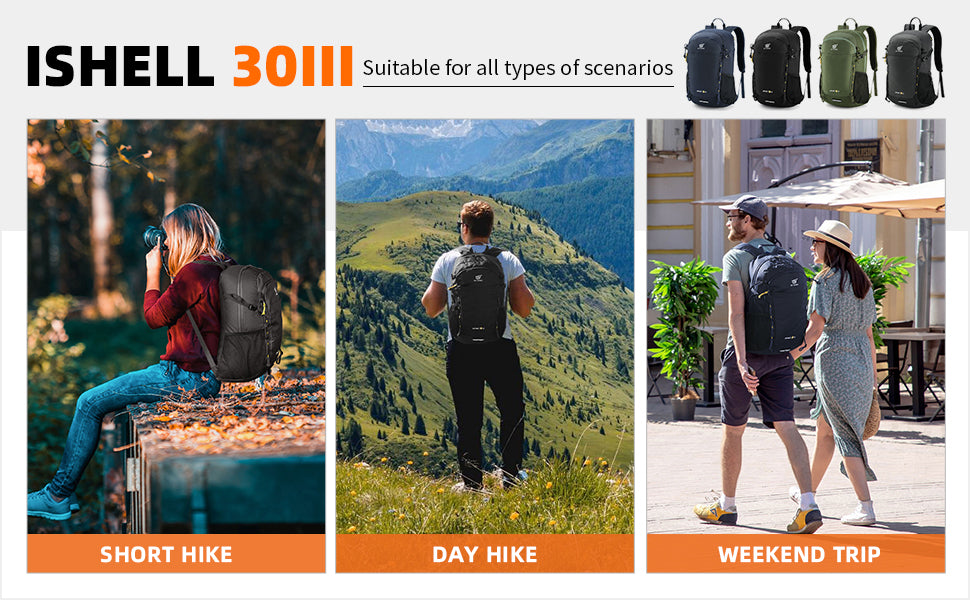 ISHELL30-III - SKYSPER 30L Lightweight Packable Backpack