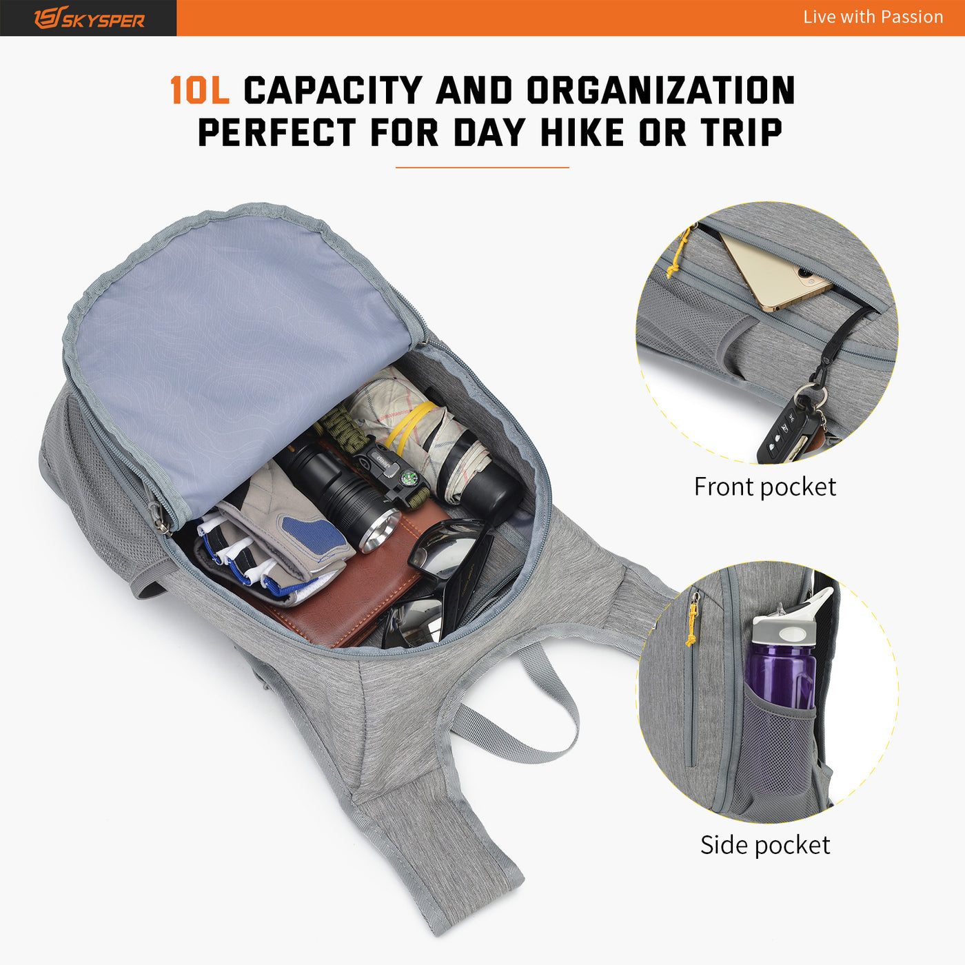 ISHELL10 | 10L Packable Daypack | Lightweight Travel Bags | Small ...