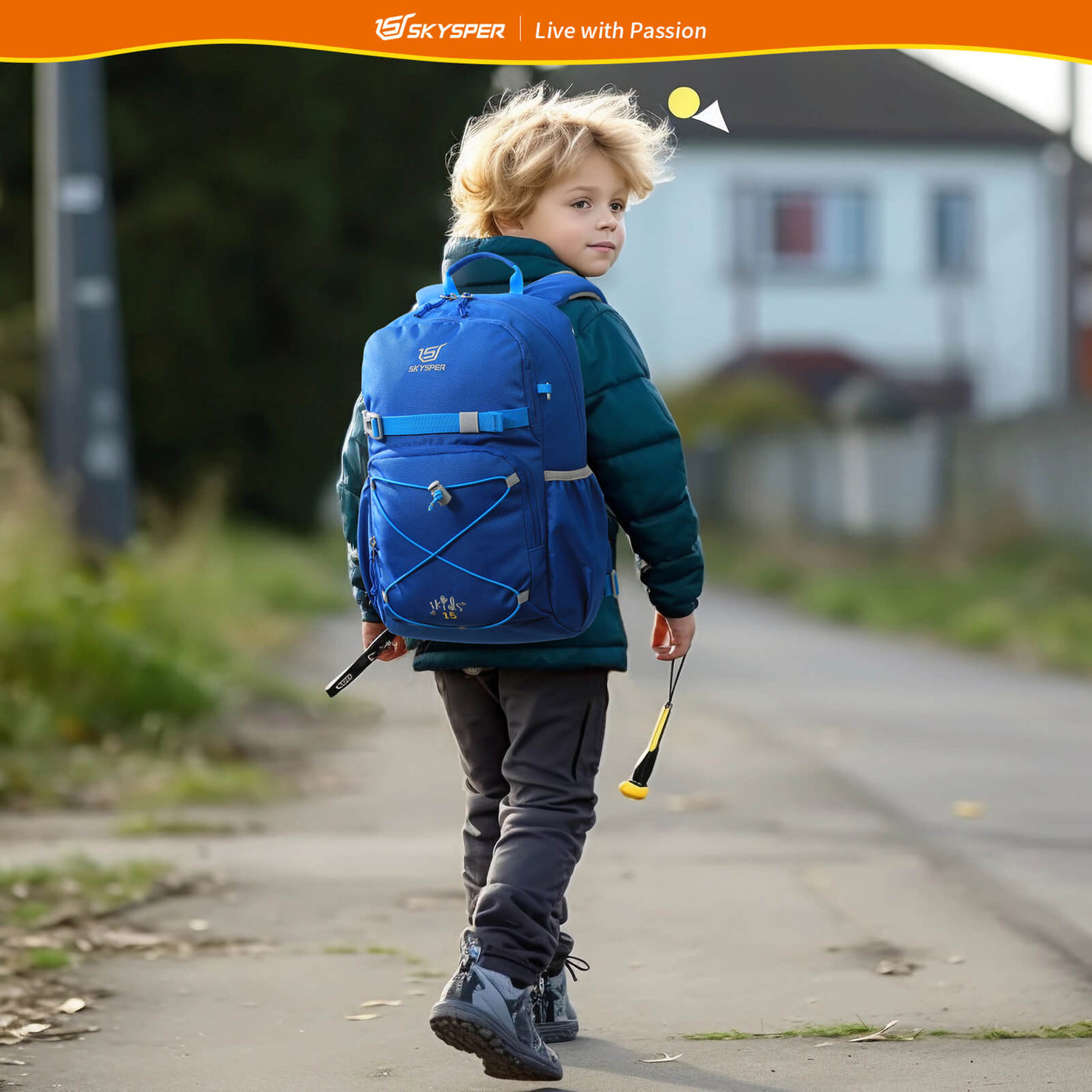 iKIDS15 - SKYSPER 15.75-inch Kids Backpack for 6 - 9 Years Old