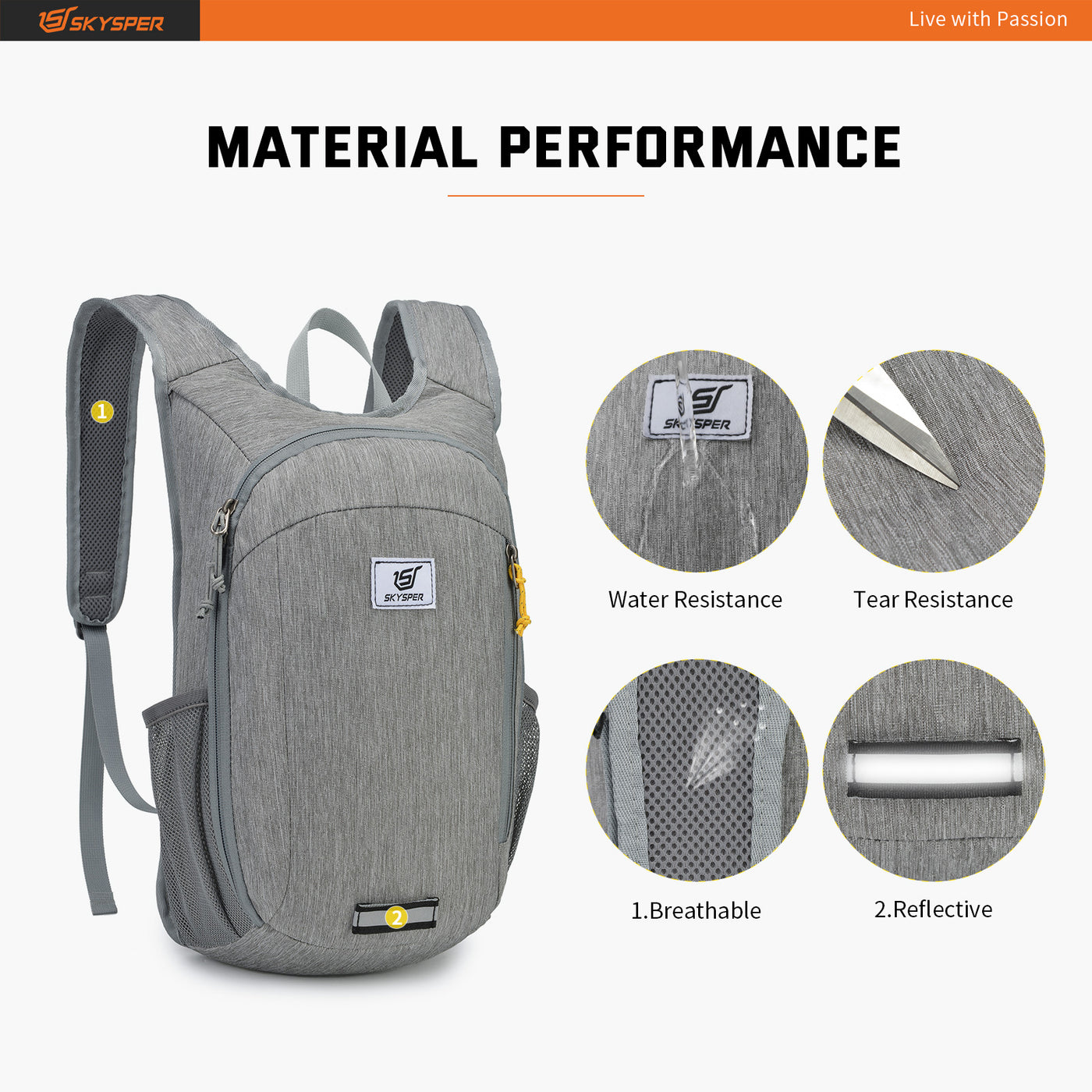 ISHELL10 - SKYSPER 10L Lightweight Packable Backpack