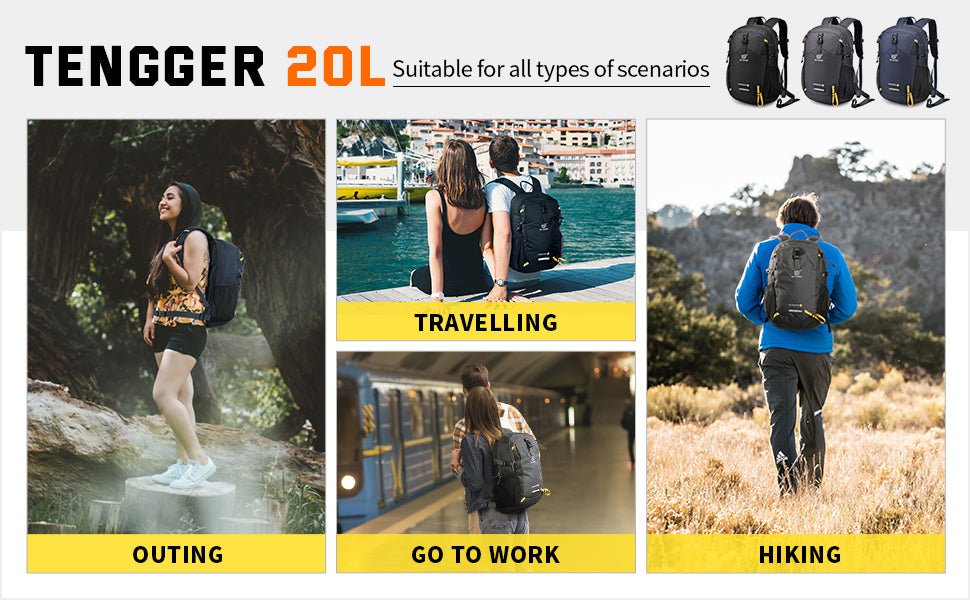 TENGGER20 - SKYSPER 20L Small Hiking Backpack Daypack