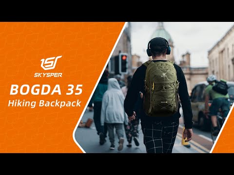 BOGDA35- SKYSPER 35L Hiking Daypack with Waterproof Rain Cover