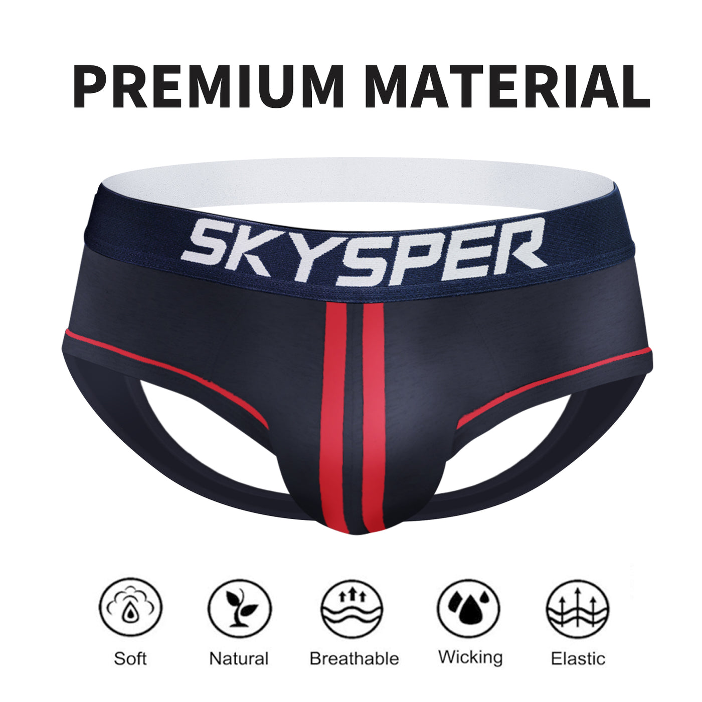 29SK - SKYSPER Men's Cotton Jockstrap Underwear Athletic Supporter