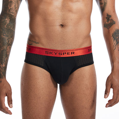 SG09 - SKYSPER Men's Jockstrap Cotton & Mesh Underwear Athletic Supporter