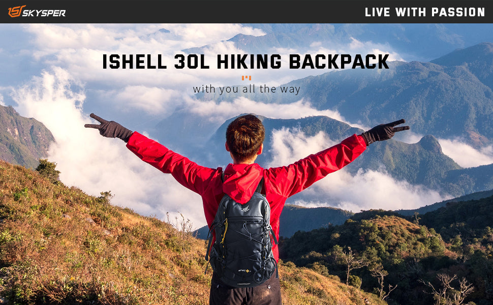 ISHELL30-II - SKYSPER 30L Lightweight Packable Backpack