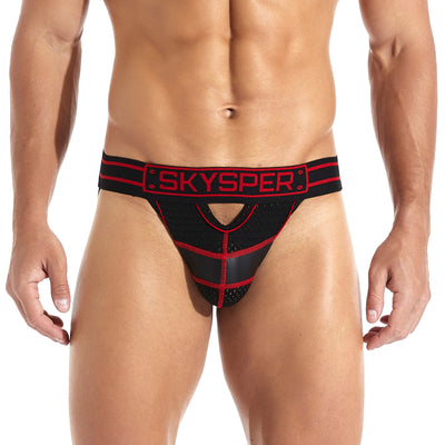 SG30 - SKYSPER Men's Jockstrap Cotton & Mesh Underwear Athletic Supporter