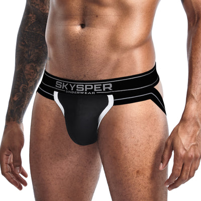 SG29 - SKYSPER Men's Jockstrap Cotton & Mesh Underwear Athletic Supporter