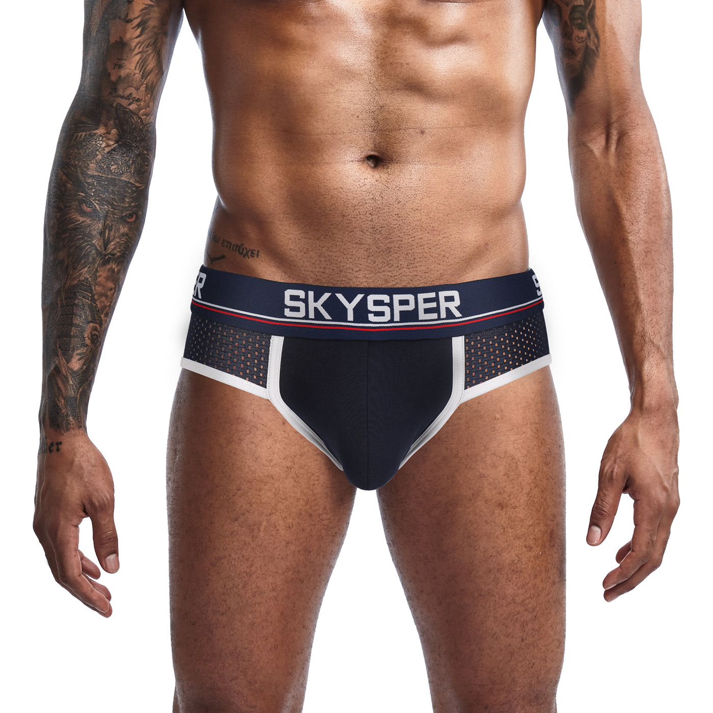 SG18 - SKYSPER Men's Jockstrap Cotton & Mesh Underwear Athletic Supporter