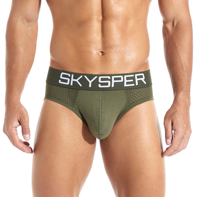 SG07 - SKYSPER Men's Jockstrap Cotton & Mesh Underwear Athletic Supporter