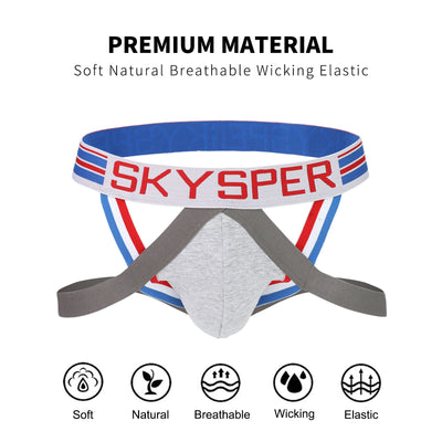 27SK - SKYSPER Men's Cotton Jockstrap Underwear Athletic Supporter