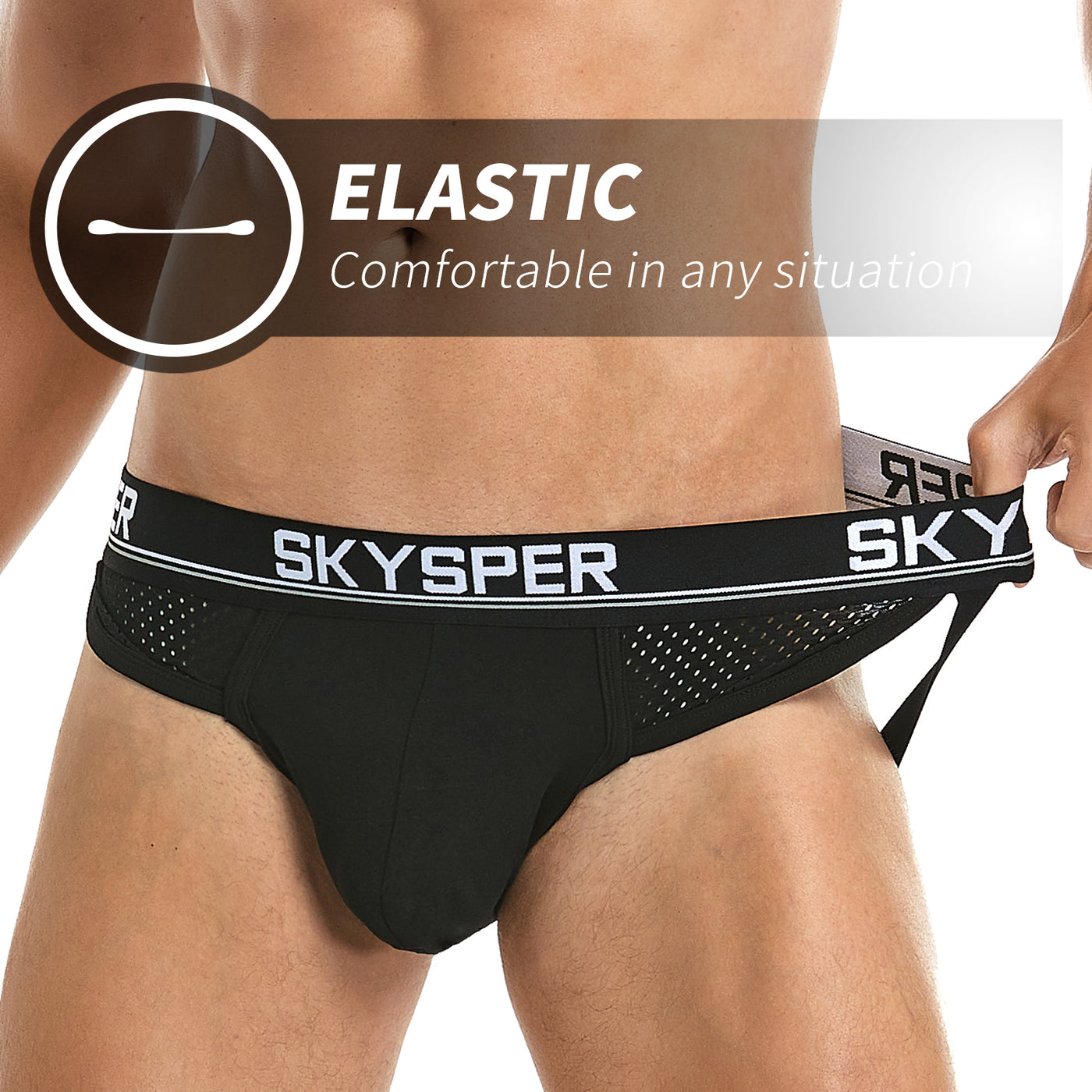 SKYSPER 26SK - Men's Cotton Jockstrap Underwear Athletic Supporter