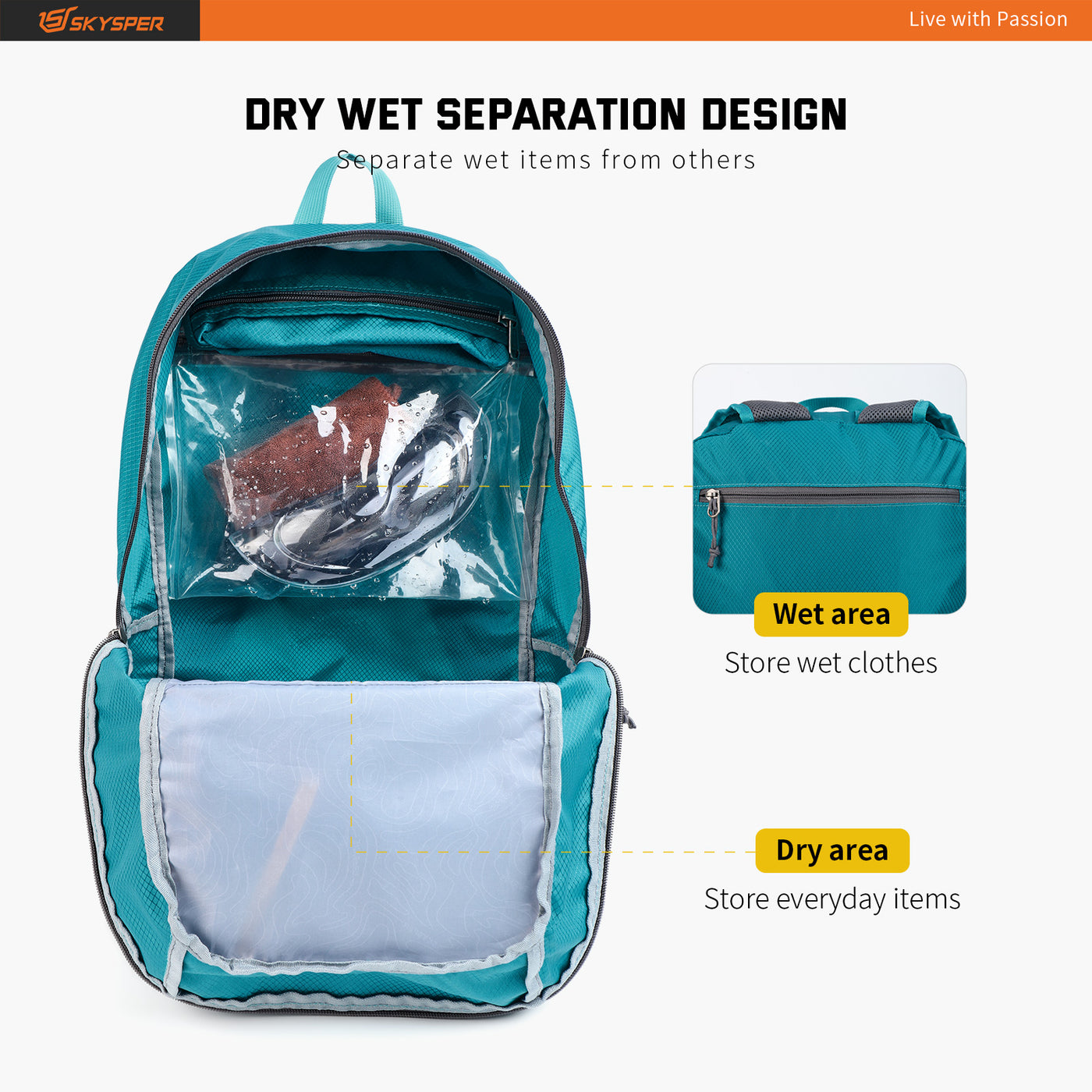 ISHELL30 - SKYSPER Lightweight Packable Backpack 30L