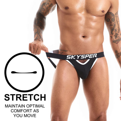 SKYSPER SG45 - Men's Cotton Jockstrap Underwear Athletic Supporter
