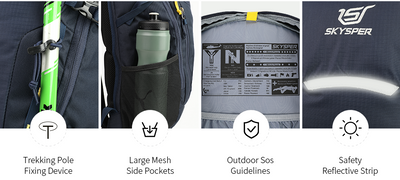 LANTC25 - SKYSPER 25L Hiking Daypack Waterproof Backpack