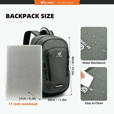 SKYSPER Energy30 - 30L Travel Backpack 17 Inch Laptop Backpack