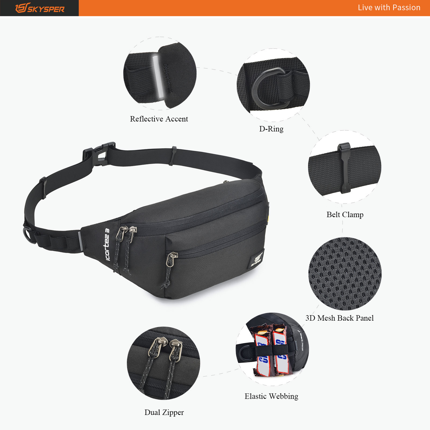 SKYSPER ICORTEZ R3 Waist Pack