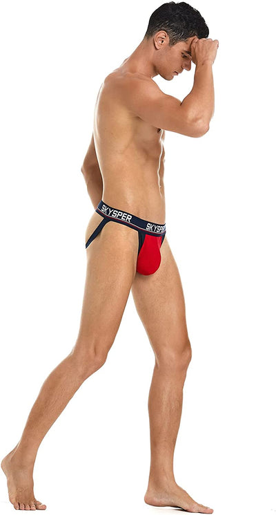 SKYSPER 34SK - Men's Cotton Jockstrap Underwear Athletic Supporter