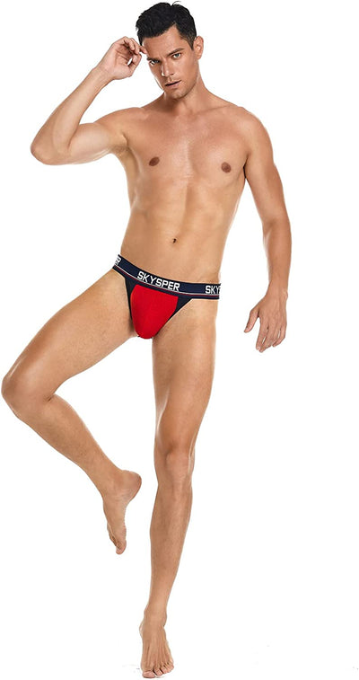 SKYSPER 34SK - Men's Cotton Jockstrap Underwear Athletic Supporter