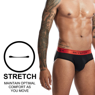 SKYSPER SG09 - Men's Jockstrap Cotton & Mesh Underwear Athletic Supporter