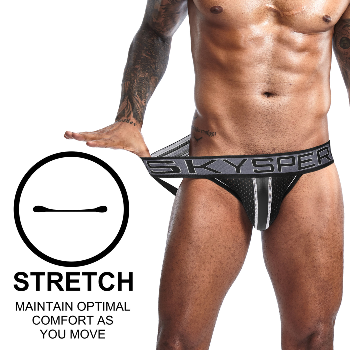 SKYSPER AQ04 - Men's Jockstrap Underwear Athletic Supporter