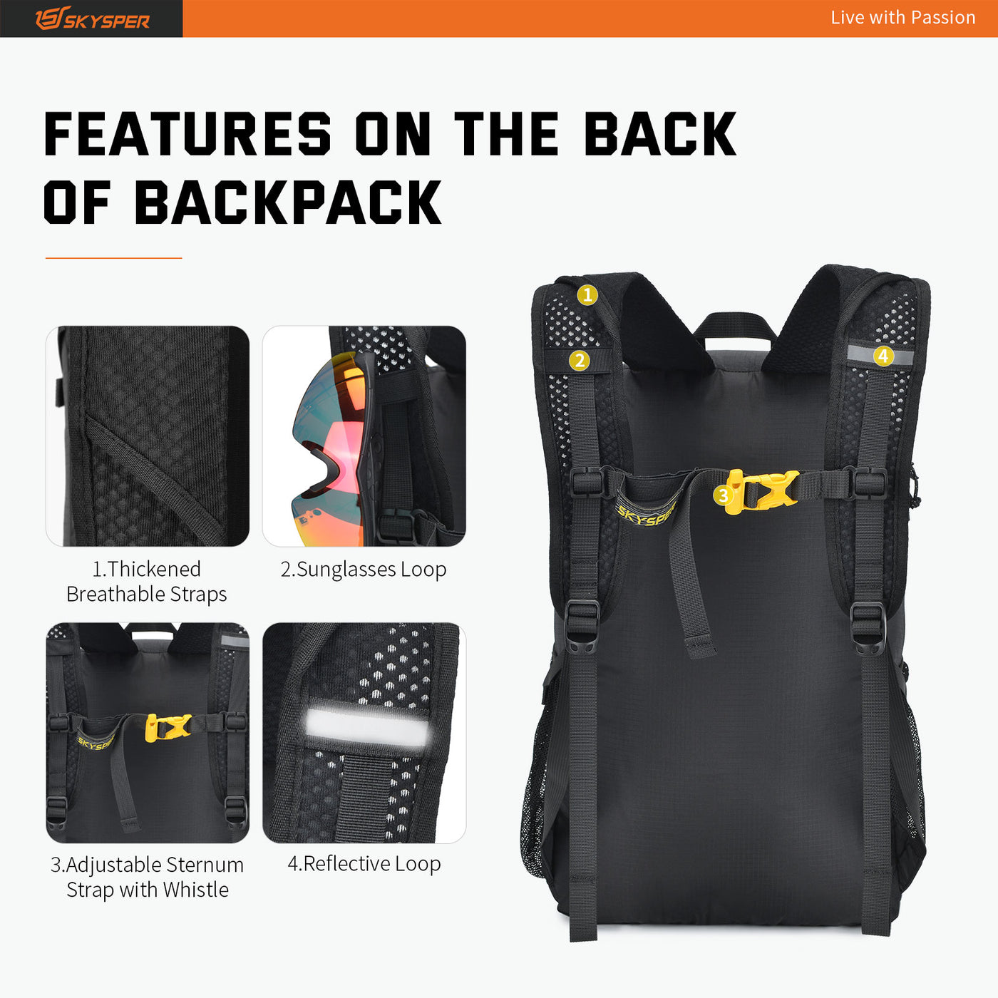 ISHELL30-II - SKYSPER 30L Lightweight Packable Backpack
