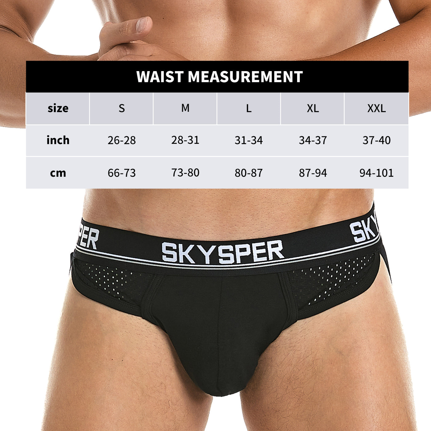 SKYSPER 26SK - Men's Cotton Jockstrap Underwear Athletic Supporter