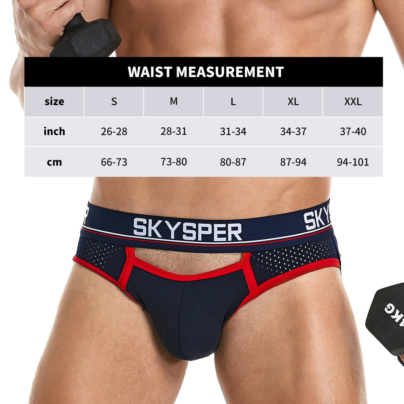 25SK - SKYSPER Men's Cotton Jockstrap Underwear Athletic Supporter