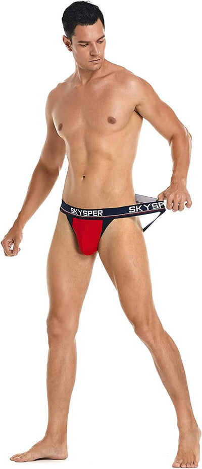 SKYSPER 34SK - Men's Cotton Jockstrap Underwear Athletic Supporter