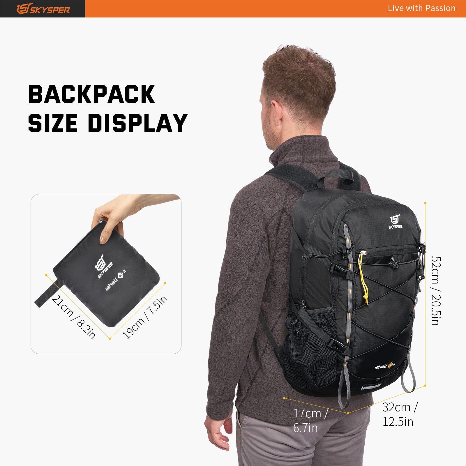 ISHELL30-II | 30L Packable Daypack | Lightweight Travel Bags | Small ...