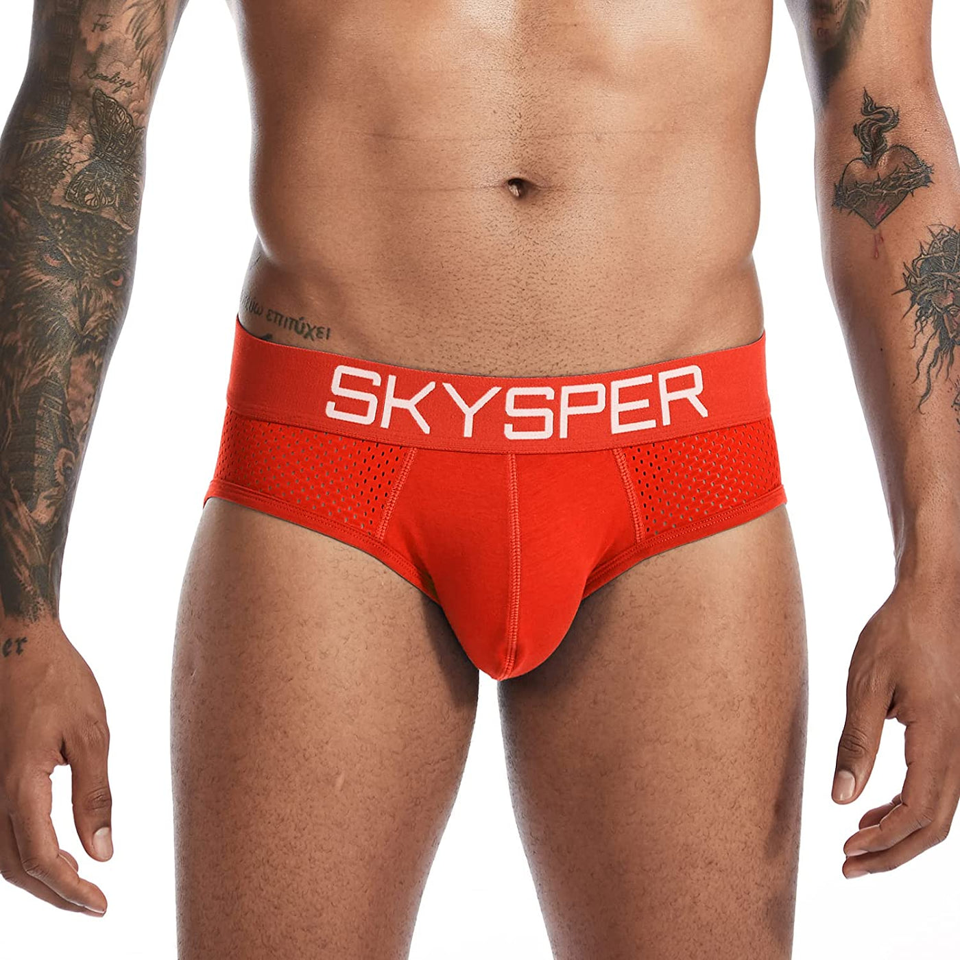 SG07 - SKYSPER Men's Jockstrap Cotton & Mesh Underwear Athletic Supporter