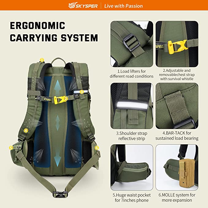 BOGDA30 | 30L Small Backpack | Hiking Daypack – SKYSPER