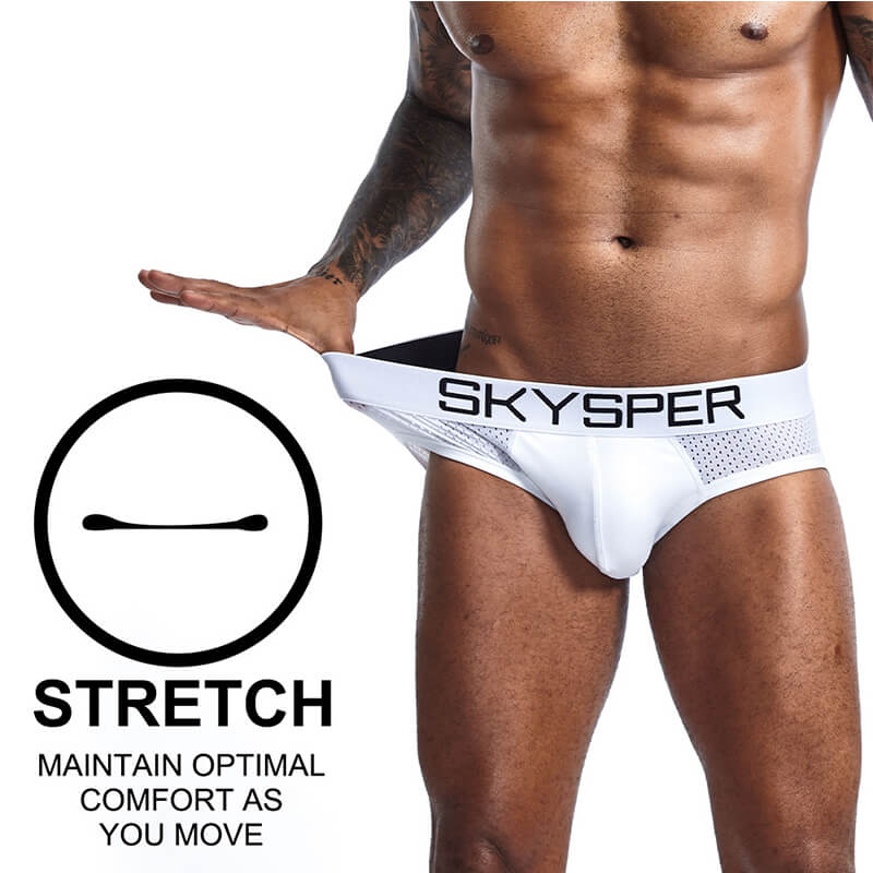 SG07 - SKYSPER Men's Jockstrap Cotton & Mesh Underwear Athletic Supporter