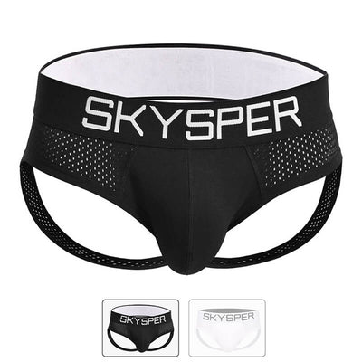 SG07 - SKYSPER Men's Jockstrap Cotton & Mesh Underwear Athletic Supporter