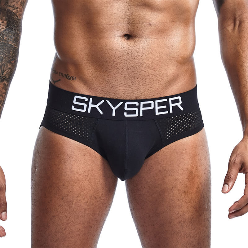 SG07 - SKYSPER Men's Jockstrap Cotton & Mesh Underwear Athletic Supporter