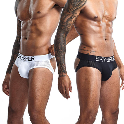 SG07 - SKYSPER Men's Jockstrap Cotton & Mesh Underwear Athletic Supporter